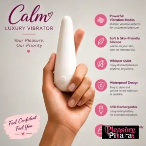 Buy the Calm Luxury Vibrator online at PleasurePitara. Explore intimate wellness products with convenient online shopping and discreet delivery across India.