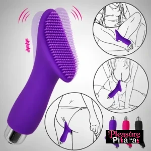 Purple Silicone Nipple Vagina G spot Full Body Massager Instruction