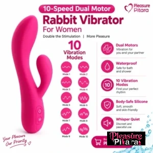 10 Speed Dual Motor Rabbit Vibrator For Women